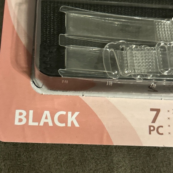 Sheer Simplicity Bra Extending Kit 7pc Black Extension, Convertible Clip Straps - Picture 7 of 16